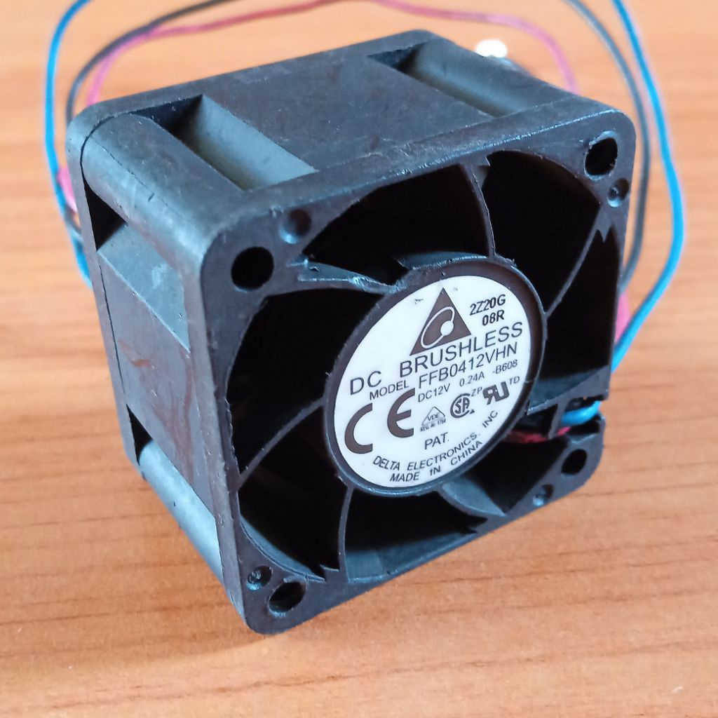 Kipas Delta DC12V 0.24A 4x4 cm Tebal 2.8cm Fan Bekas