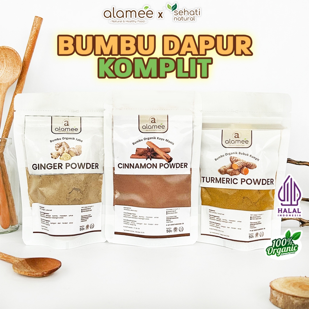 

Bumbu Dapur 50gr Lada Kunyit Jahe Basil Bawang Bombay Cabe Cabai Oregano Parsley Rosemary Bubuk