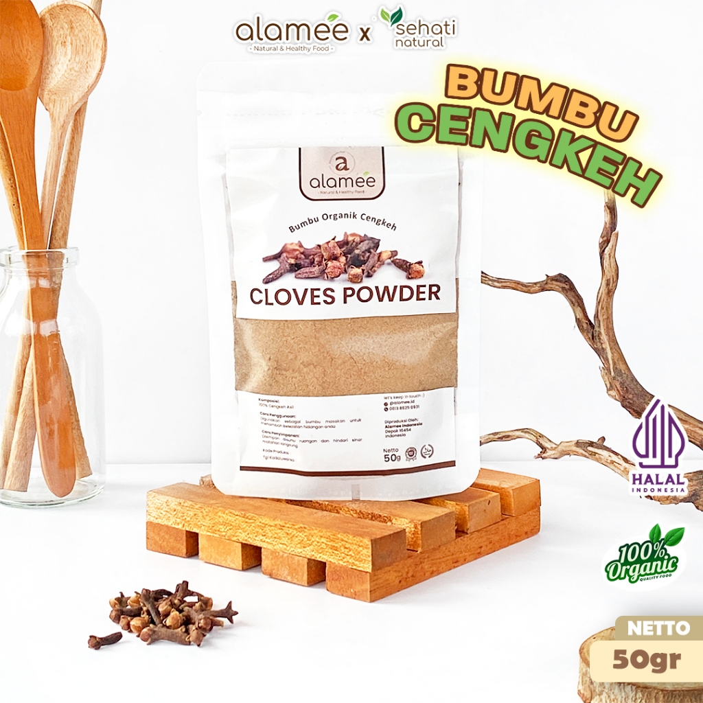 

ALAMEE Cengkeh Bubuk Clove Powder Ground Spice Murni Asli Tanpa Campuran Bumbu Organik 50g