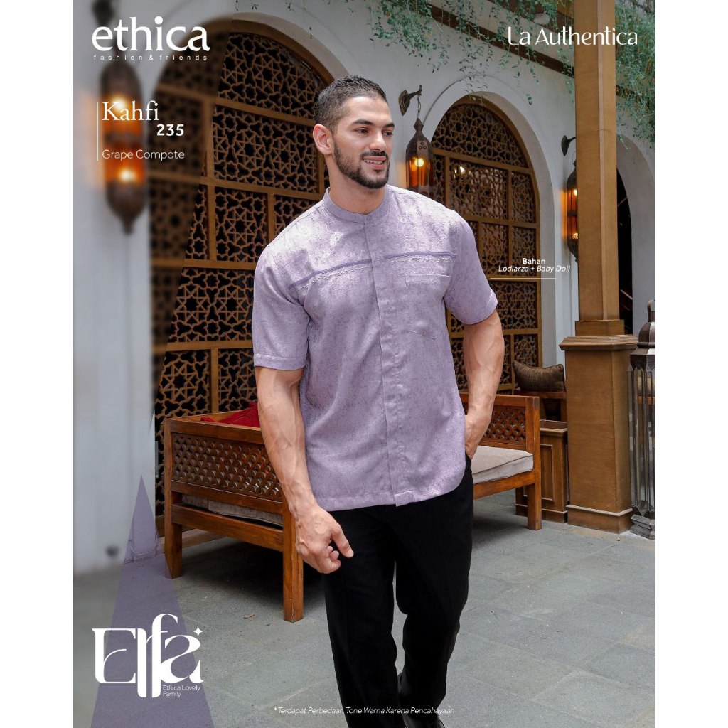 Terbaru Ethica Koko Pria Kahfi 235 Valdena Babydoll LodiArza Grape Compote Elfa 261 Lengan Pendek