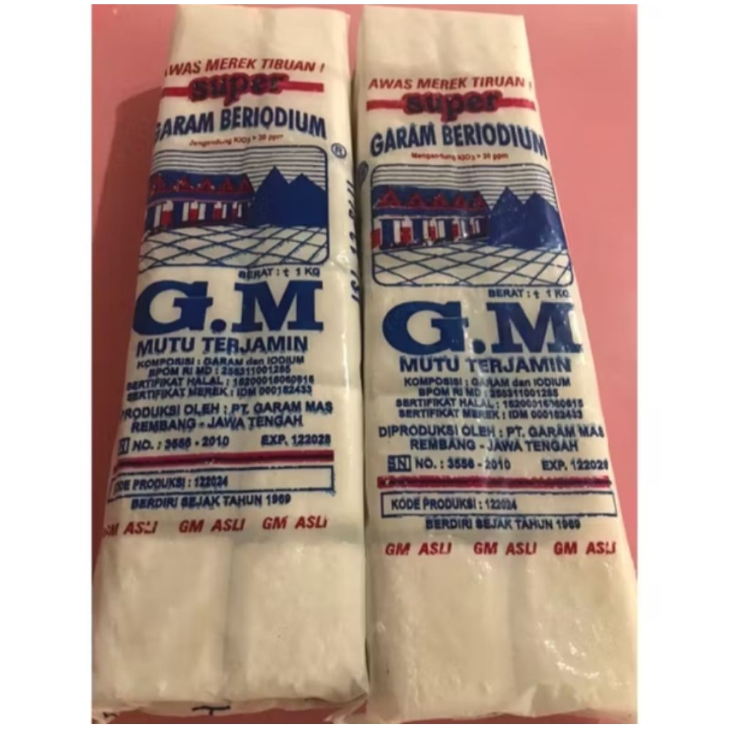 

Garam Bata beryodium 1 kg / Garam kotak/Garam balok