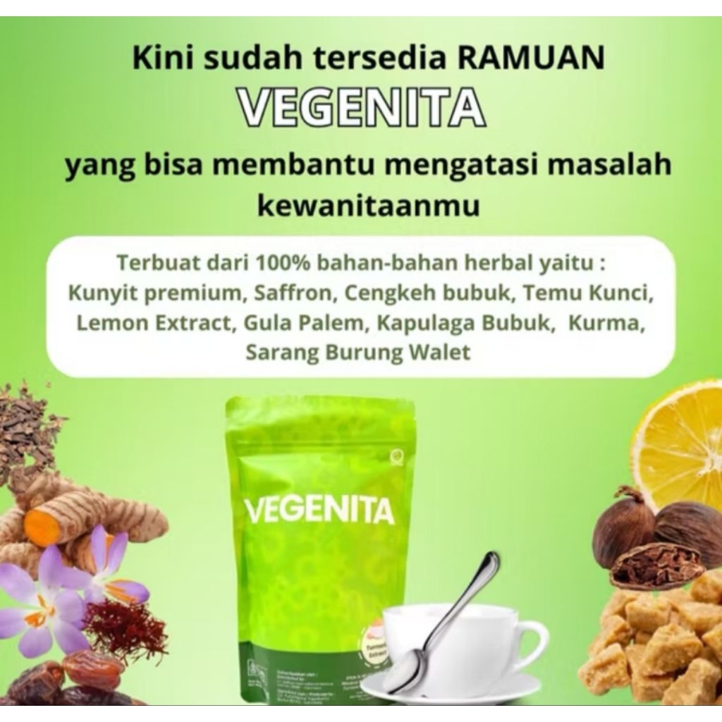 

MINUMAN HERBAL VEGENITA BY LEAFHEA ASLI BPOM