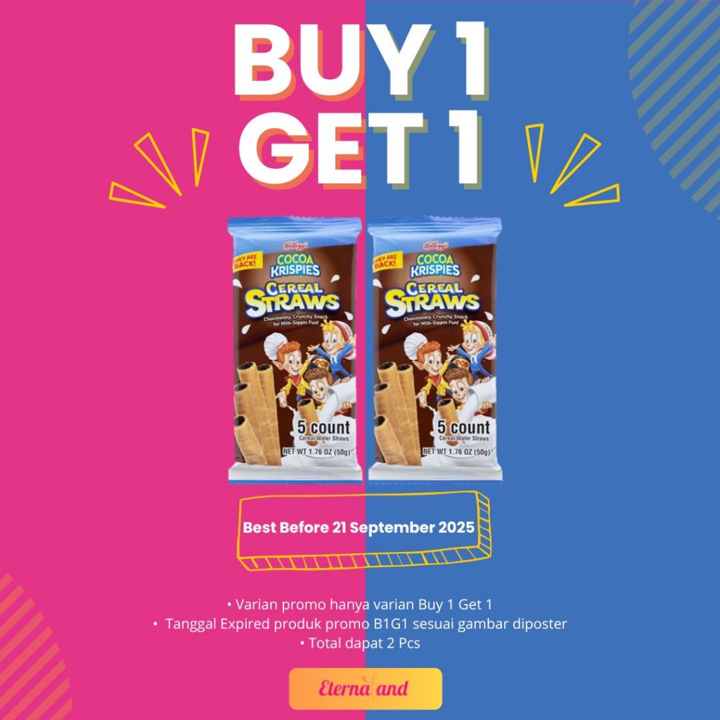 

Kelloggs Cereal Straws - sereal wafer impor USA