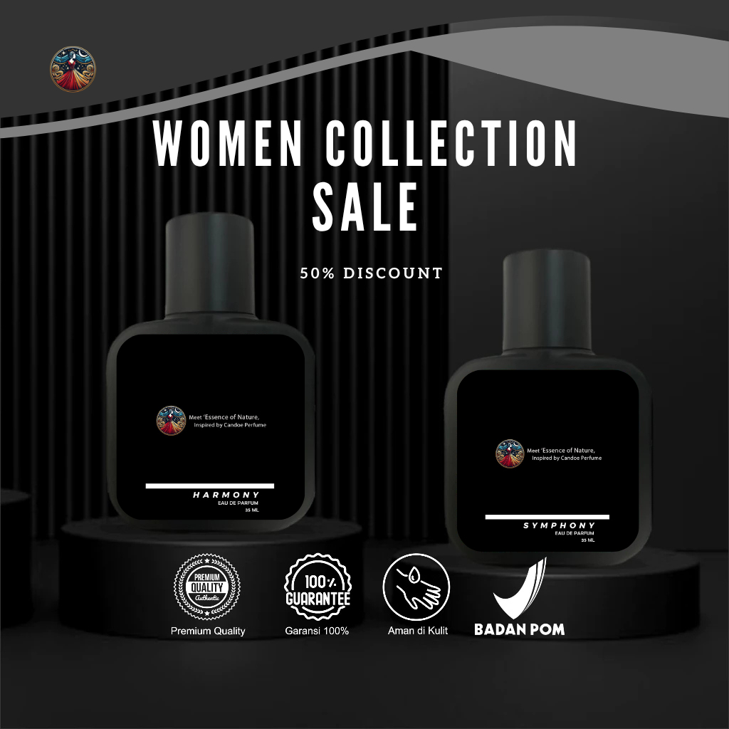Candoe Parfum Women Series Bundle Harmony & Symphony – Parfum Wanita Tahan Lama, Elegan & Fresh