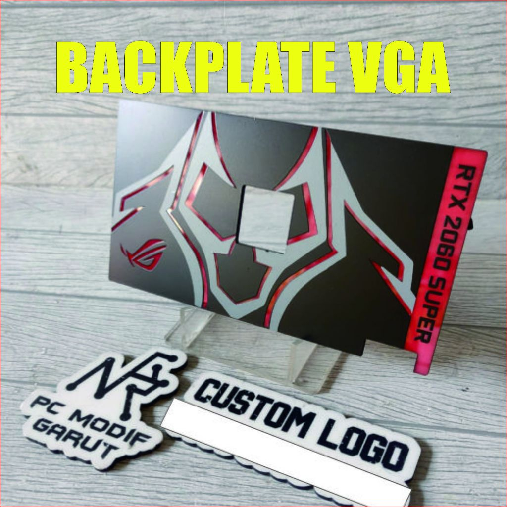 Backplate vga cover custom logo palit rtx 2060 super