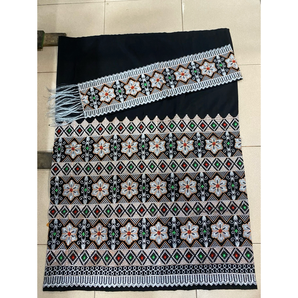 tapis bordir Sanwos melati silver