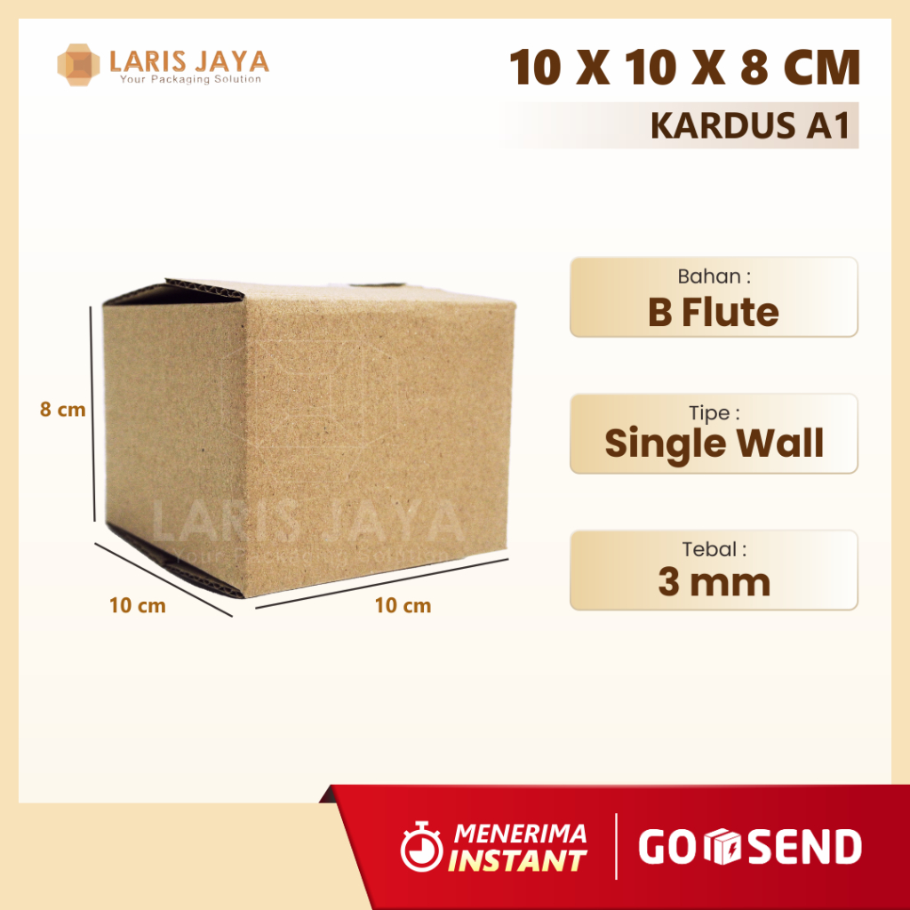 

(10Pcs) Kardus 10x10x8 cm Box Polos untuk kotak Aksesoris souvenir Isi 10 pcs