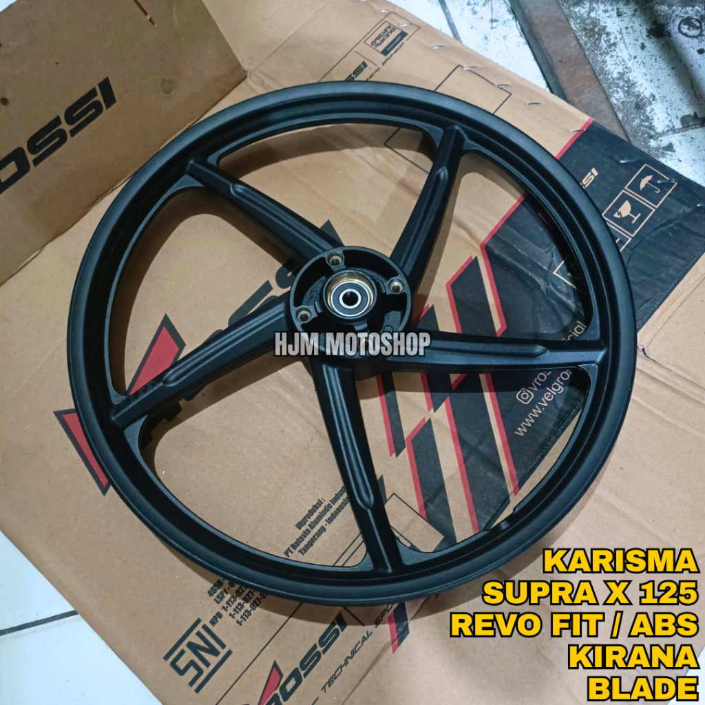 VELG RACING DEPAN KARISMA / SUPRA X 125 TROMOL / SUPRA FIT / REVO FIT ABSOLUTE / BLADE RING 17 BARU 