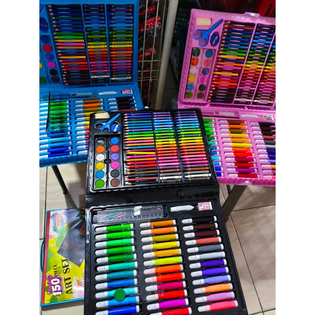 NEW PRODUCT Alat Menggambar Anak Crayon Besar Set 150pcs Lengkap
