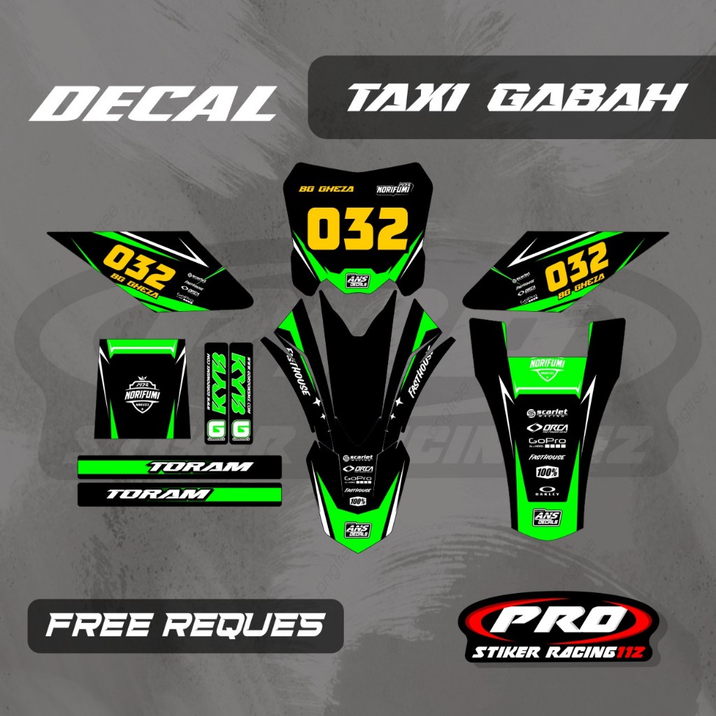 DECAL OJEK GABAH DECAL TAXI GABAH DECAL ANGKUT GABAH FREE CUSTOM