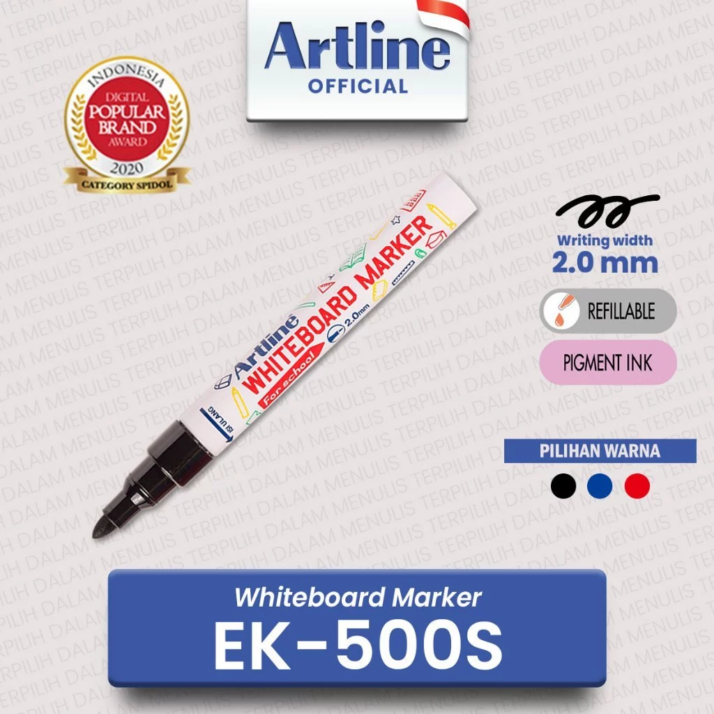 

Spidol Whiteboard Marker Artline EK-500S Warna