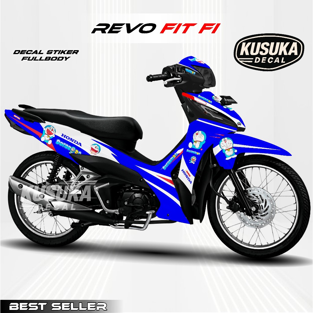 Kusuka ~ Decal Fullbody Stiker Revo FIT FI Motif Doraemon