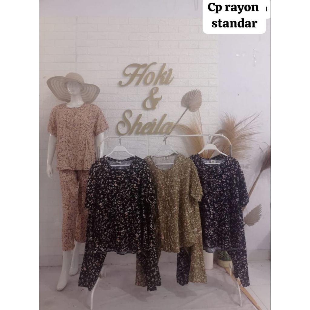 Setelan Baju Tidur Rayon Baju Tidur Adem Baju Tidur Premium  Baju Tidur Hoki & Sheila