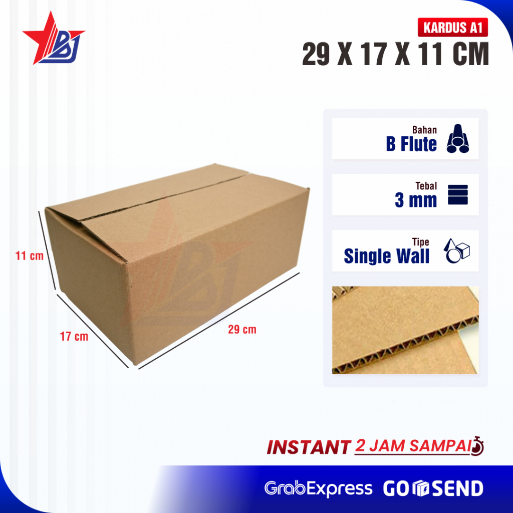 

DUS/BOX/KARTON/KOTAK/PACKING/KEMASAN/POLOS/Handcraft/Kardus 29 x 17 x 11 cm (Kardus 29 x 17 x 11 cm)