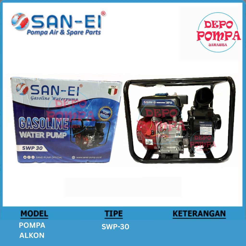 SAN EI GASOLINE ENGINE WATER PUMP SWP 30