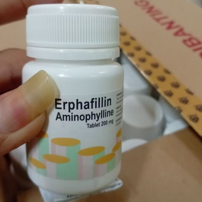Erphafillin 200mg/aminophylline botol 100 tablet