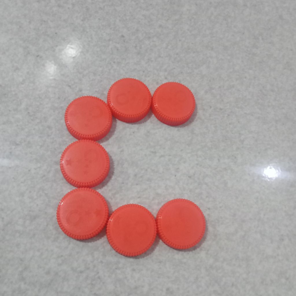 Tutup Botol Plastik Bekas Cleo kecil 50 pcs bonus 3 pcs