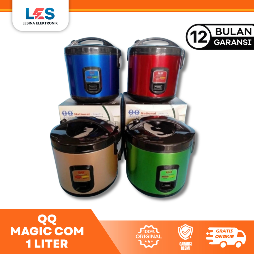 Rice Cooker QQ Mini 1 Liter – Cocok Untuk Bekal, Anak Kos, Dapur Kecil, Garansi Resmi - Lesina