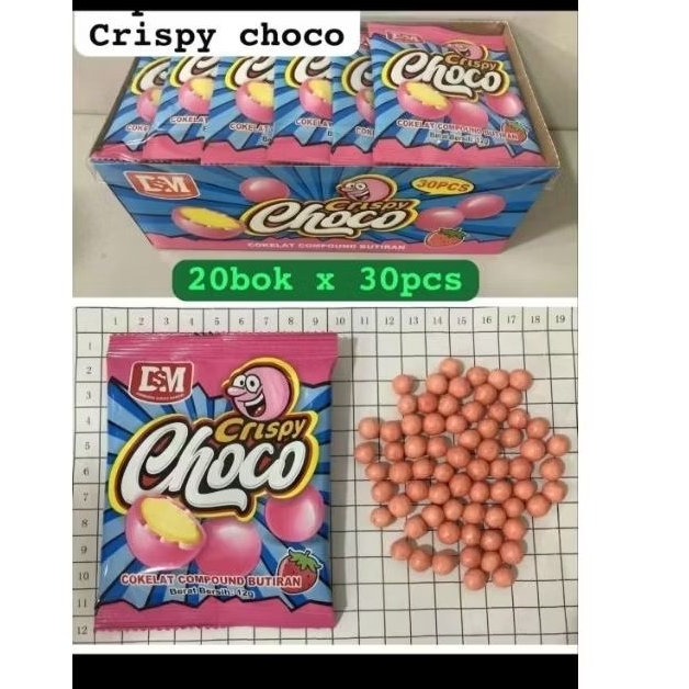 

PERMEN CRISPY CHOCO isi 30pcs