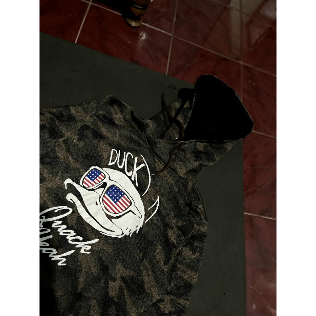 Preloved Hoodie Knit B One Soul Camo Rajut Sherpa Rare Item Second