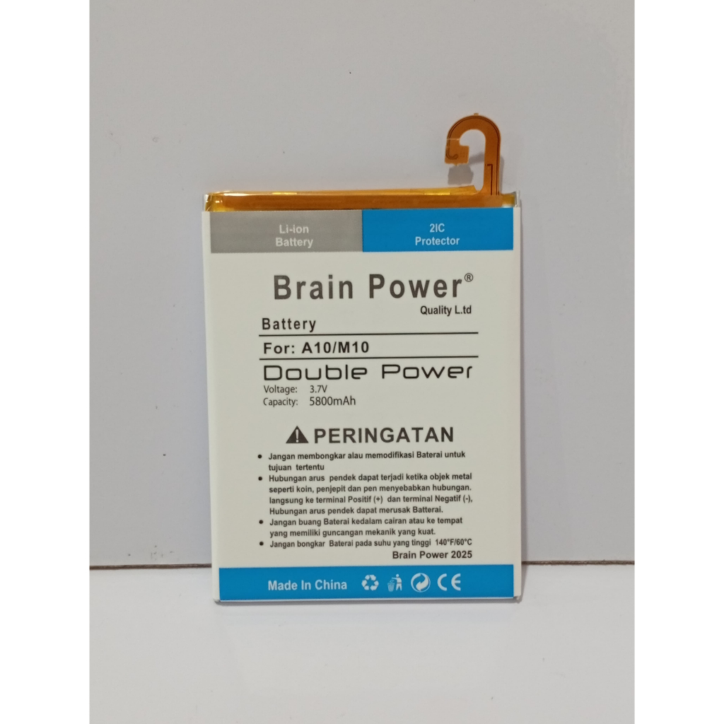 battery batrai double power batre Samsung M10/A7 2018/A10 brain power