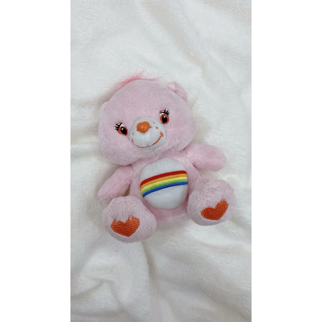 boneka care bears rainbow pink