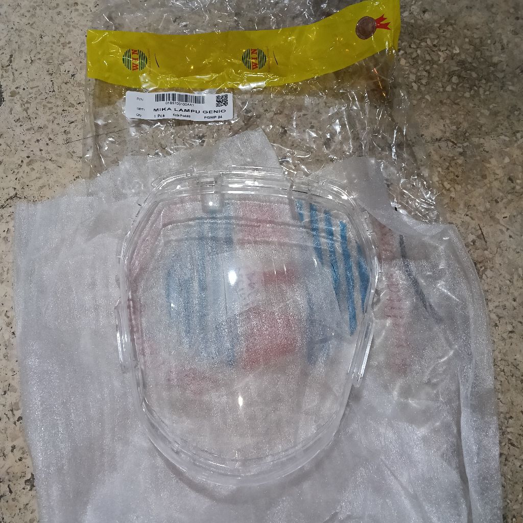 Mika lampu depan genio Mika lampu genio Kaca lampu depan genio Kaca lampu genio