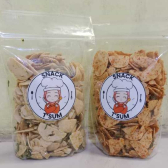 

1 kg Basreng bulat daun jeruk dengan 2 varian rasa