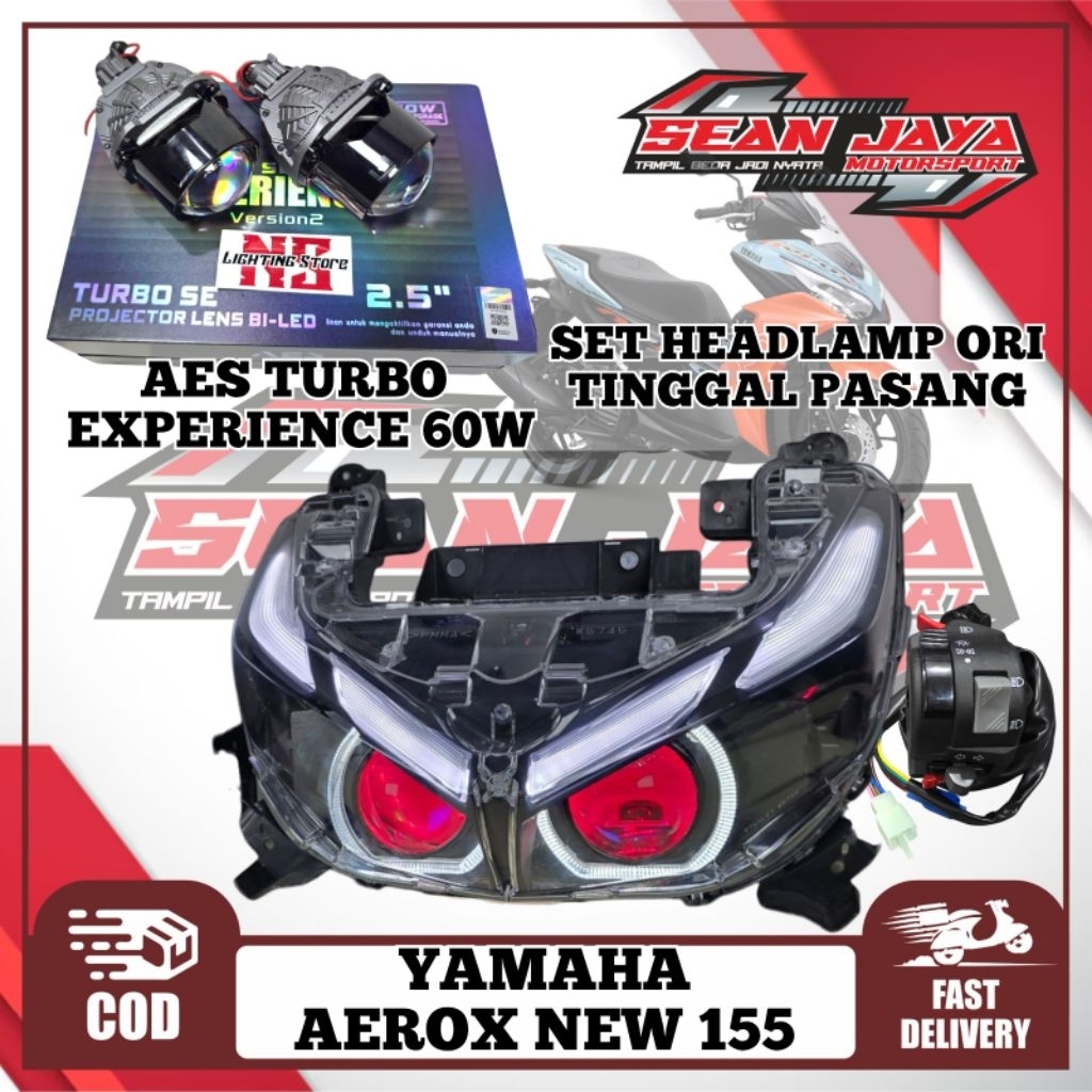 AEROX NEW 155 PROJIE BILED AES TURBO EXPERIENCE 60W 2.5 INCH