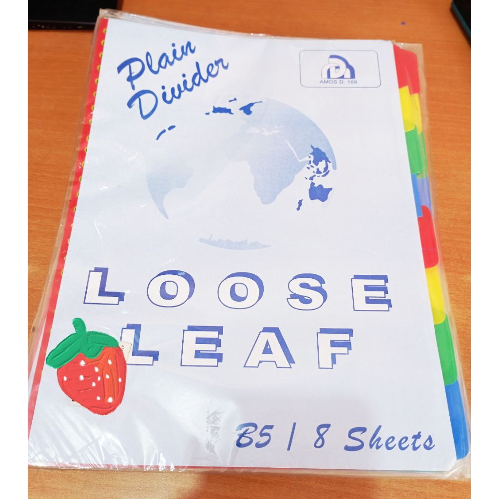 

Pembatas Binder B5 8 Sheets, Plain Divider Loose Leaf