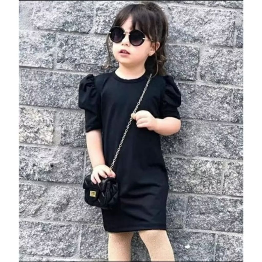 Dres Balon Rajut Anak 1-4 Tahun Dress Rajut Fashion Baju Anak