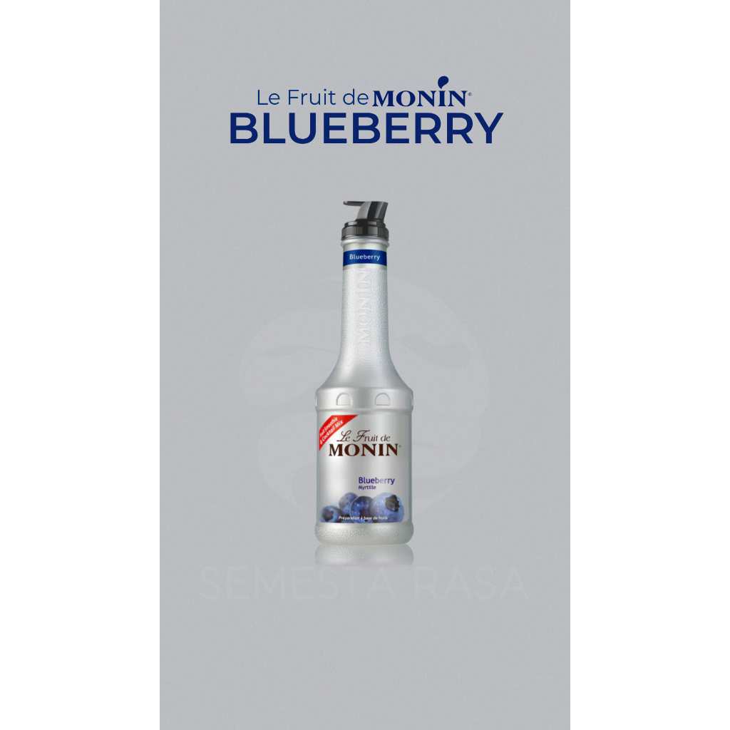 

Monin Puree Fruit Mix Blueberry 1 L | Blue Berry Buah