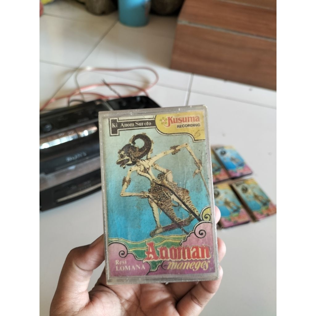 8 jilid kaset wayang dalang legendaris Ki Anom Suroto judul Anoman Maneges