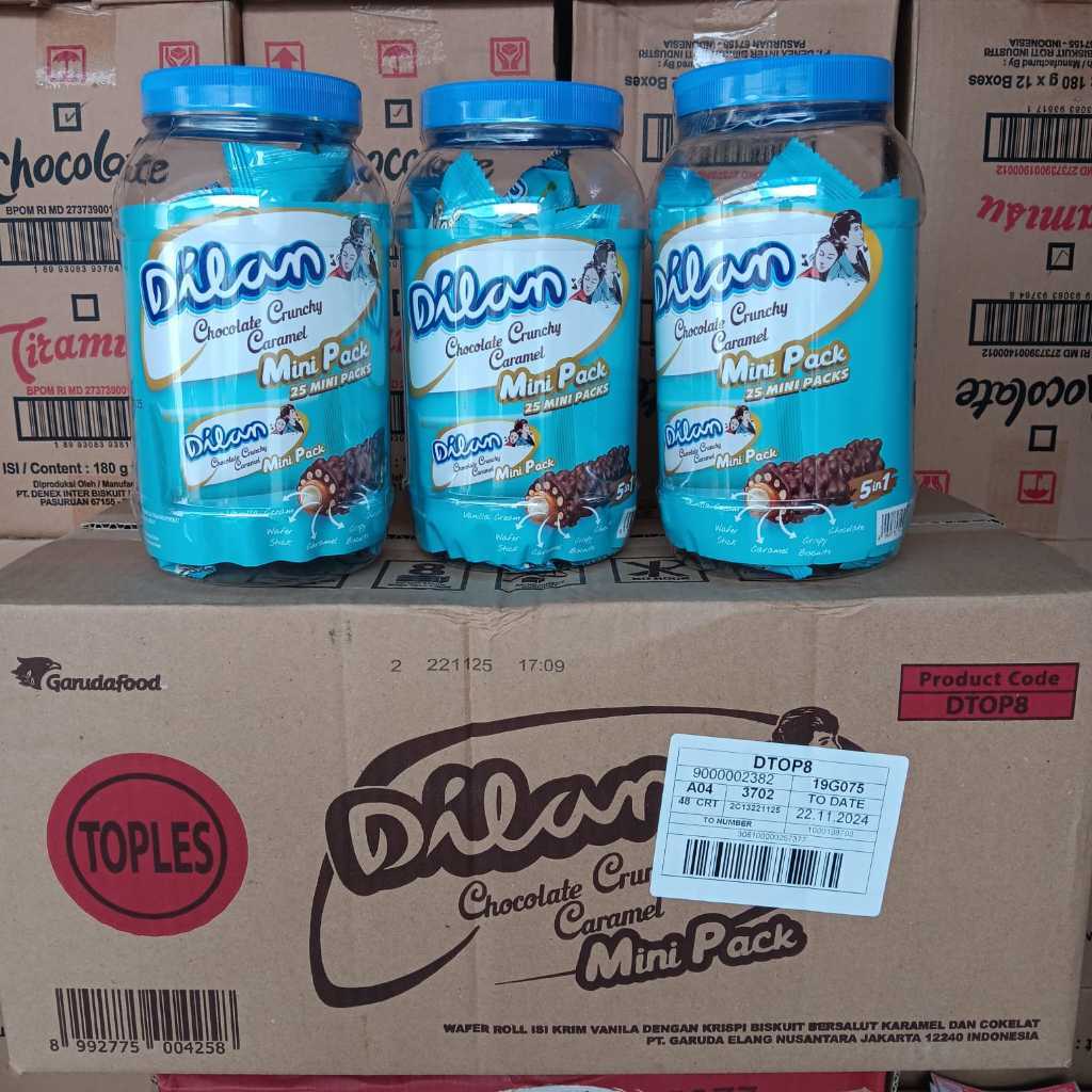 

DILAN TOPLES CHOCOLATE CRUNCHY CARAMEL 5 IN 1 ISI 25 PCS