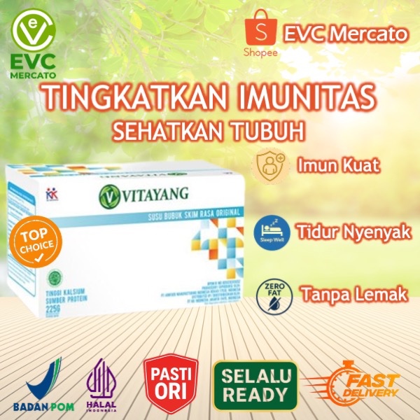 

Vitayang Susu Skim Colostrum Bubuk 15 Sachet – Susu Rendah Lemak dengan Kolostrum Sapi, Probiotik, Omega 3, Vitamin & Mineral – Imunitas Tubuh, Kesehatan Jantung, Tulang Kuat, Pencernaan Sehat – BPOM HALAL Original