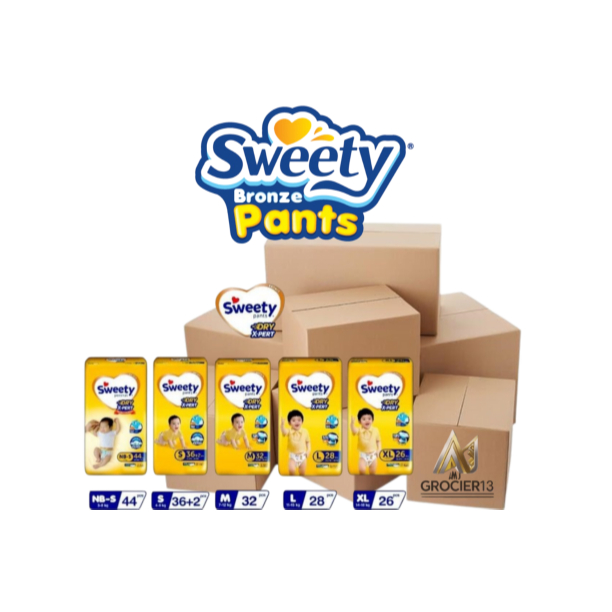 1 DUS Sweety Bronze Pants S/M/L/XL/XXL [ 8 BALL ] - Pampers Anak Berbagai Ukuran
