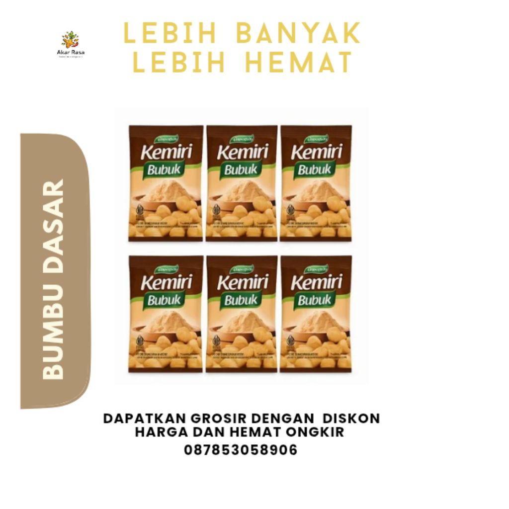 

Kemiri Bubuk Asli DAPURKITA 4 gr Renteng Bumbu Dasar Masak
