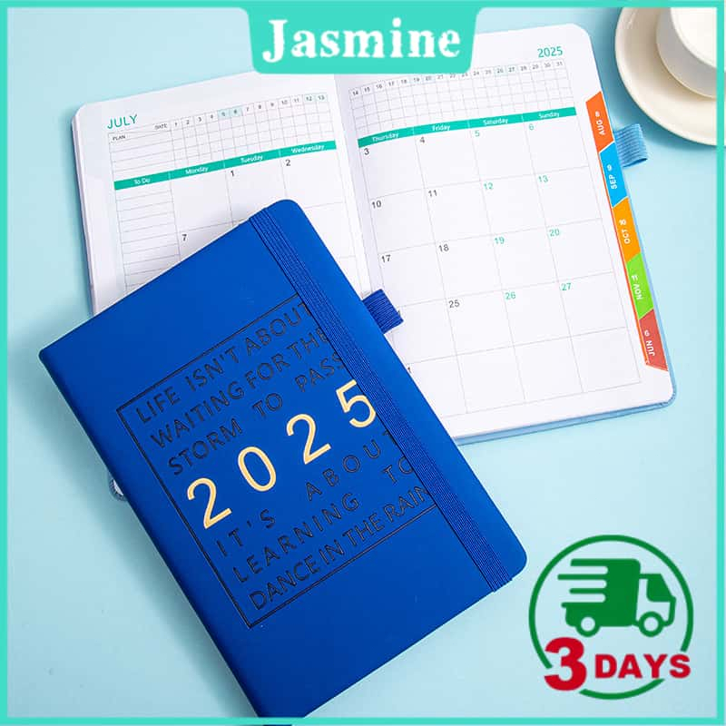 

2025 Agenda Planner A5 Notebook Weekly Monthly Diary Book Journal School Office Supplies Stationery Schedule