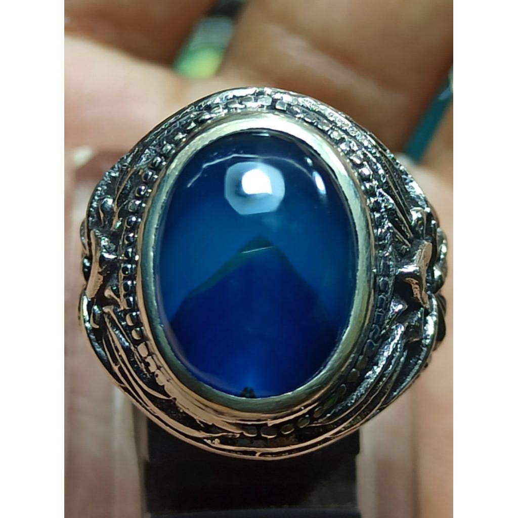 batu akik junder biru langit