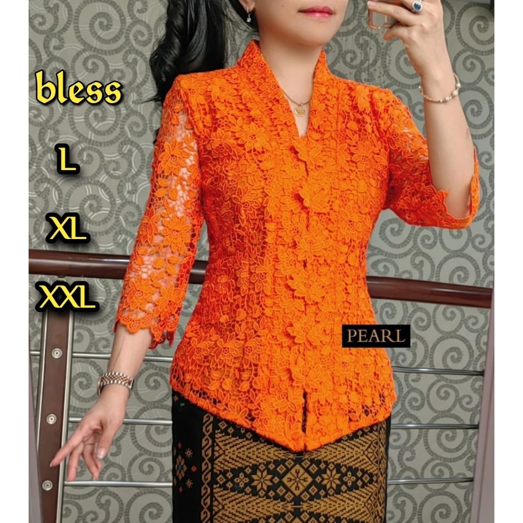 Blus Brokat Bangkok Kancing