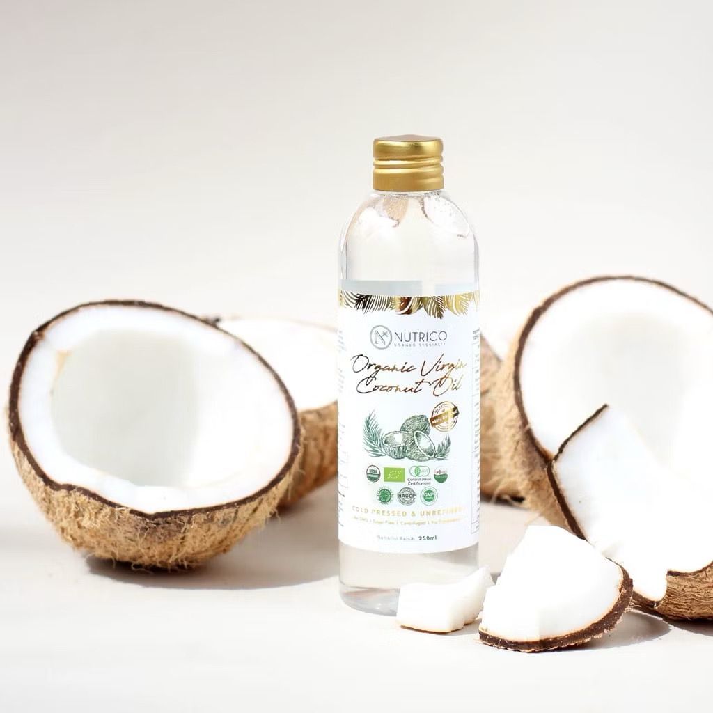 

NUTRICO Organic Virgin Coconut Oil 250ml & 500ml - VCO 100% Murni & Halal