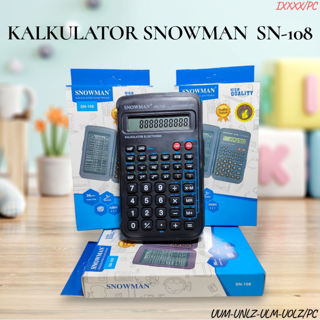 

Kalkulator Snowman SN-108/Kalkulator Kecil High Quality/Kalkulator Alat Penghitung/Per Pcs