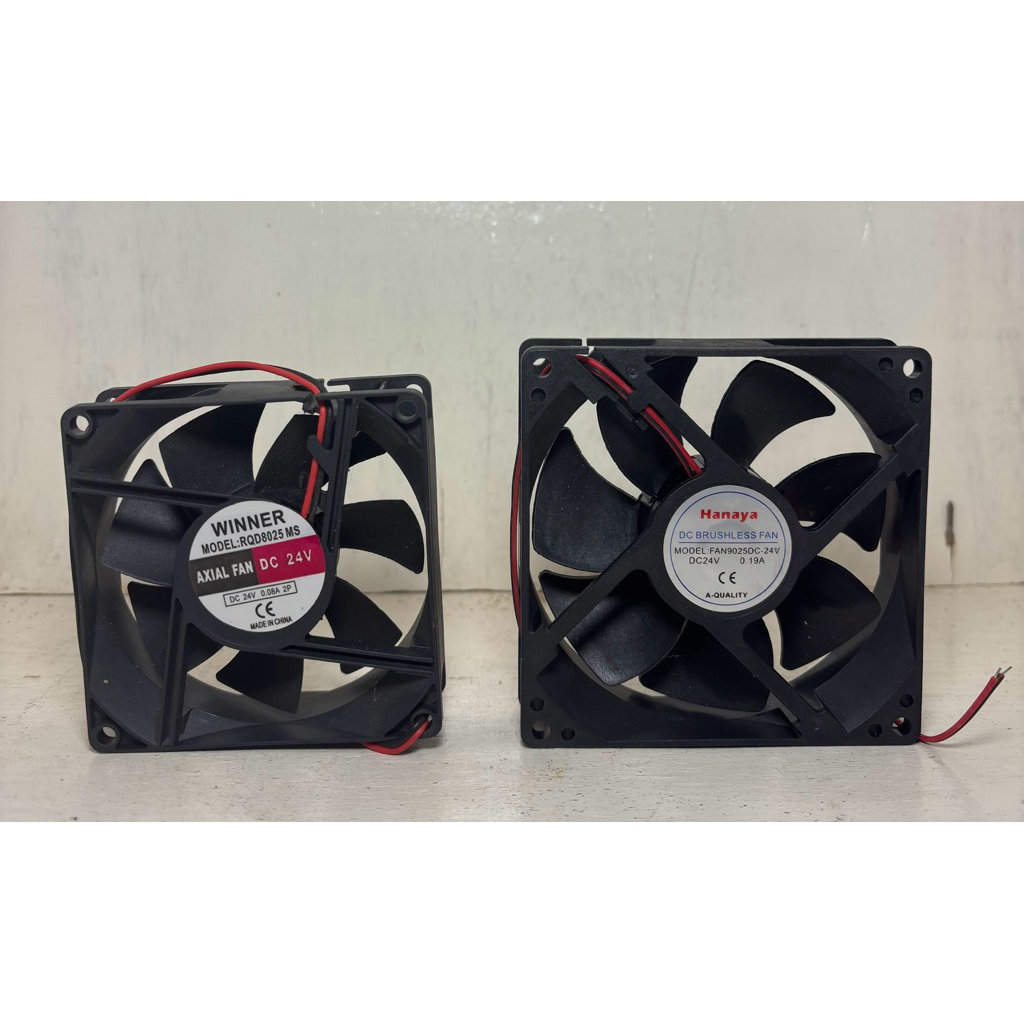 Kipas Petak DC 24 Volt 8x8cm 9x9cm / Cool Fan DC 24 Volt 8x8cm 9x9cm