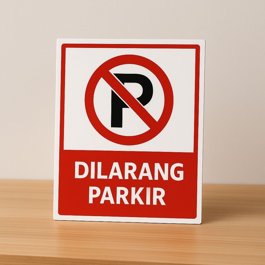 

sign / rambu DILARANG PARKIR kwalitas premium