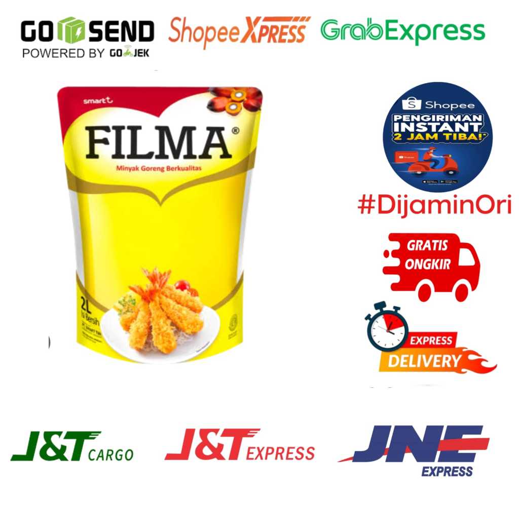 

Minyak Goreng Filma Kemasan 2Liter 1dus dan 2dus (LANGSUNG PROSES KIRIM)