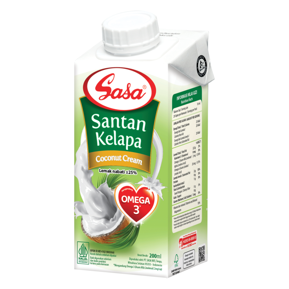 

Sasa Santan Kelapa Instan 200ml
