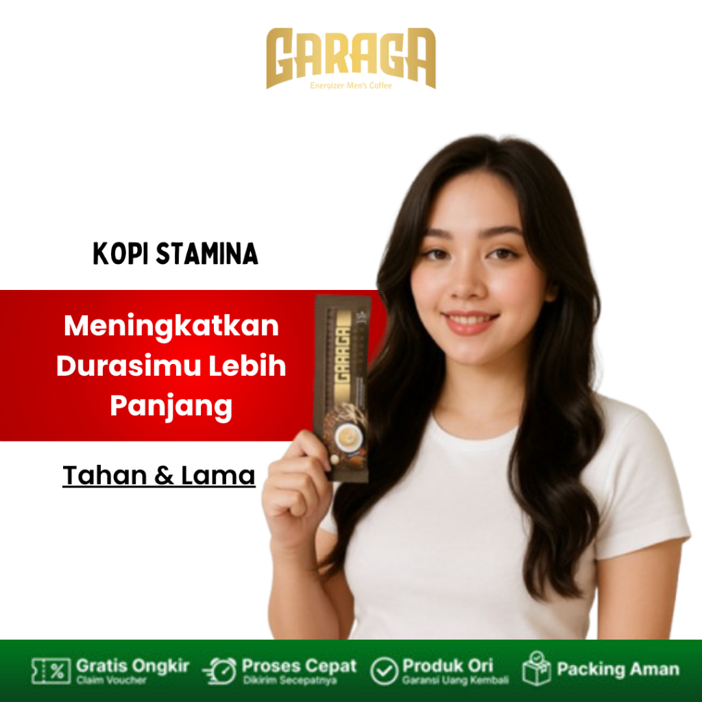 

Kopi GARAGA Minuman Serbuk Instan - Kopi Stamina Pria Rasa Caramel Extra Ginseng Peru Herbal Alami HALAL AMAN BPOM