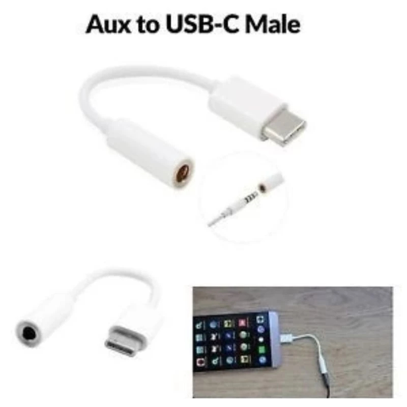 USB-C Type C to 3.5mm Jack Audio Cable Converter Adapter / Audio Jack to Type C