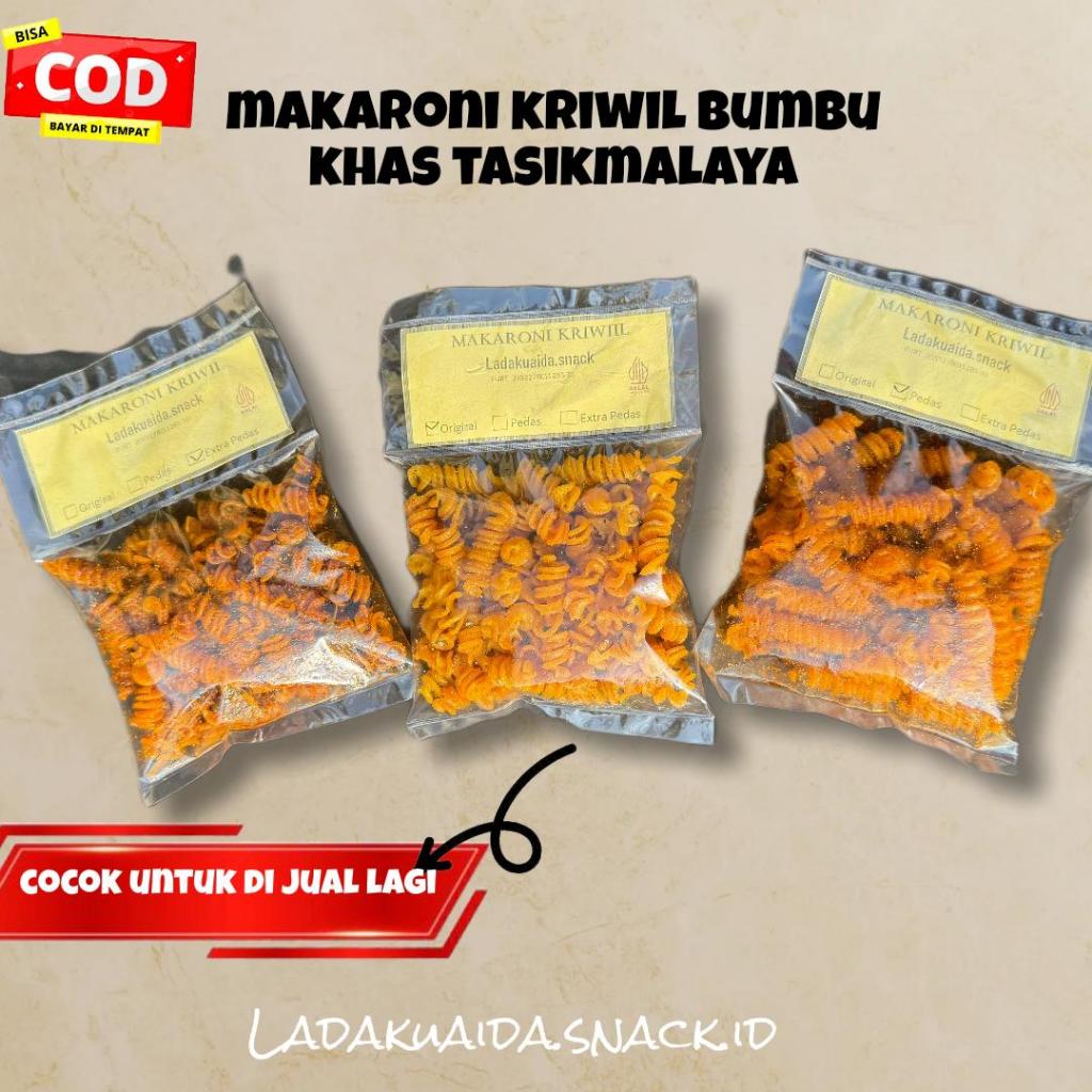 

MAKARONI SPIRAL URIL DAUN JERUK KEMASAN MINI - MAKARONI URIL DAUN JERUK BUMBU MELIMPAH TIDAK KERAS