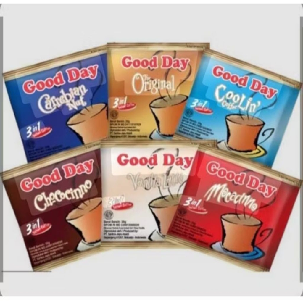 

Kopi Good Day 20gr 1 Renceng Isi 10Sachet/gooday kopi kecil renceng 10sachet